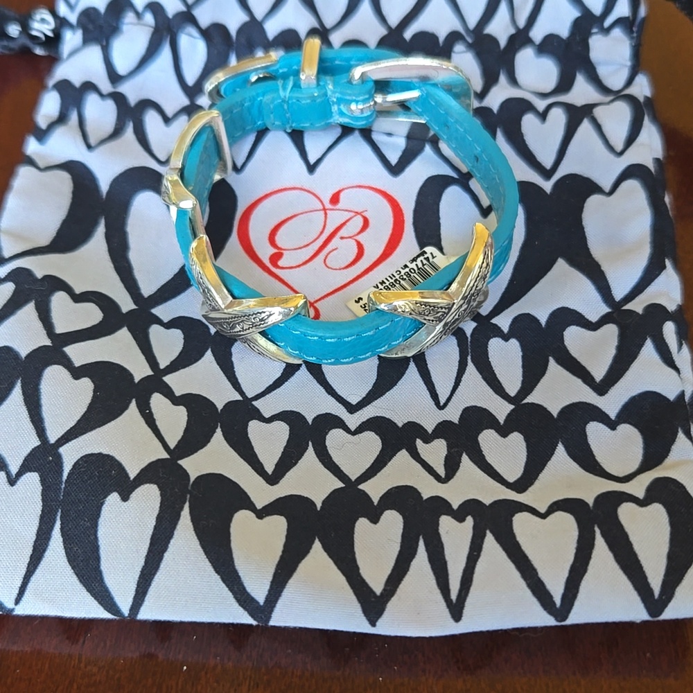 Brighton Kriss Kross Bracelet In Turquoise With Silver - Picture 9 of 11